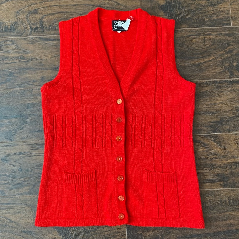 vintage 70s knit vest